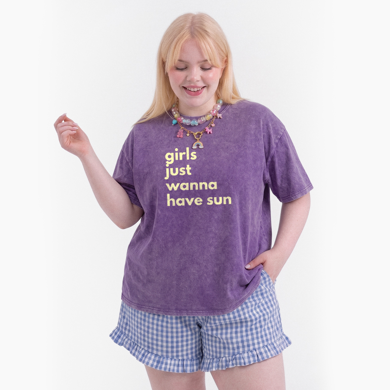 Girls Just Wanna Have Sun Washed Tees
