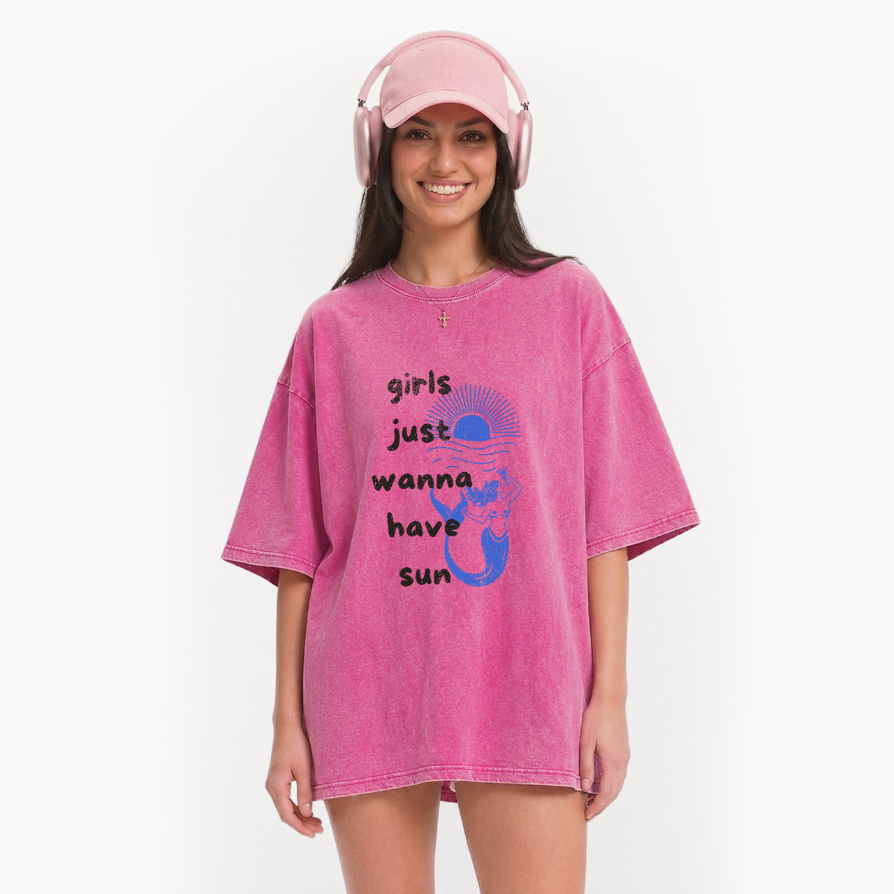 Girls Just Wanna Have Sun Washed Tees