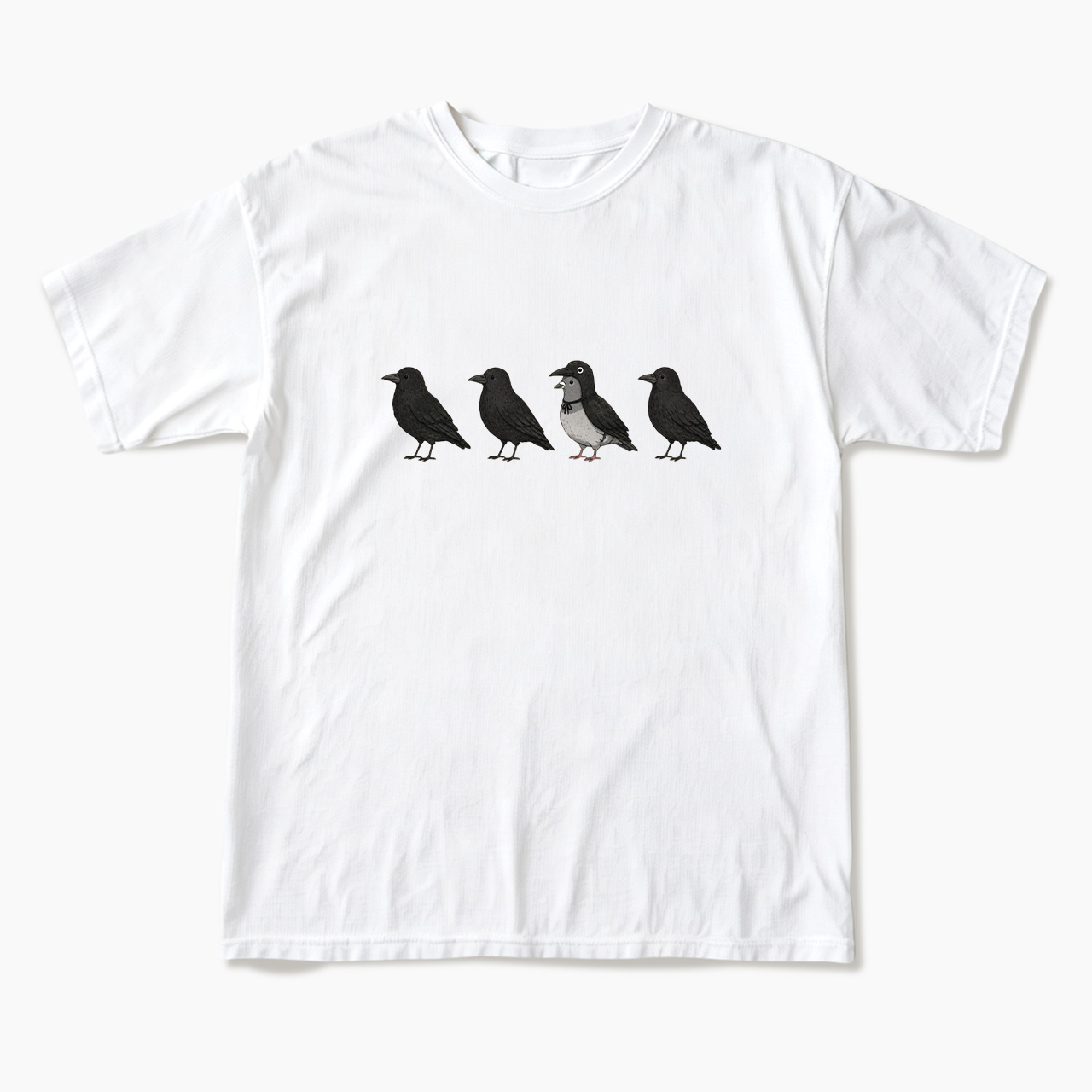 Funny Crow Pigeon Halloween T Shirts