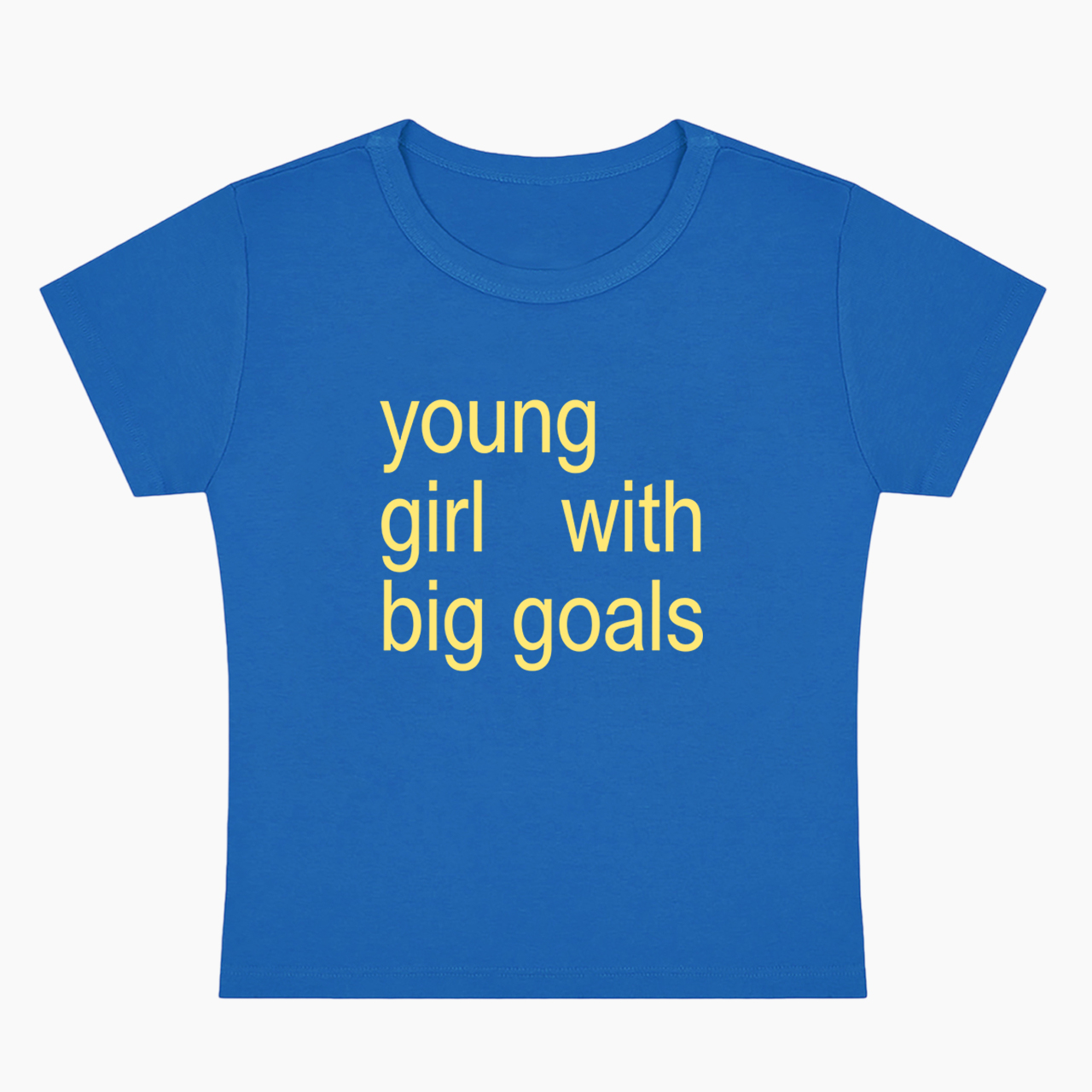 Young Girl With Big Goals Baby Tee