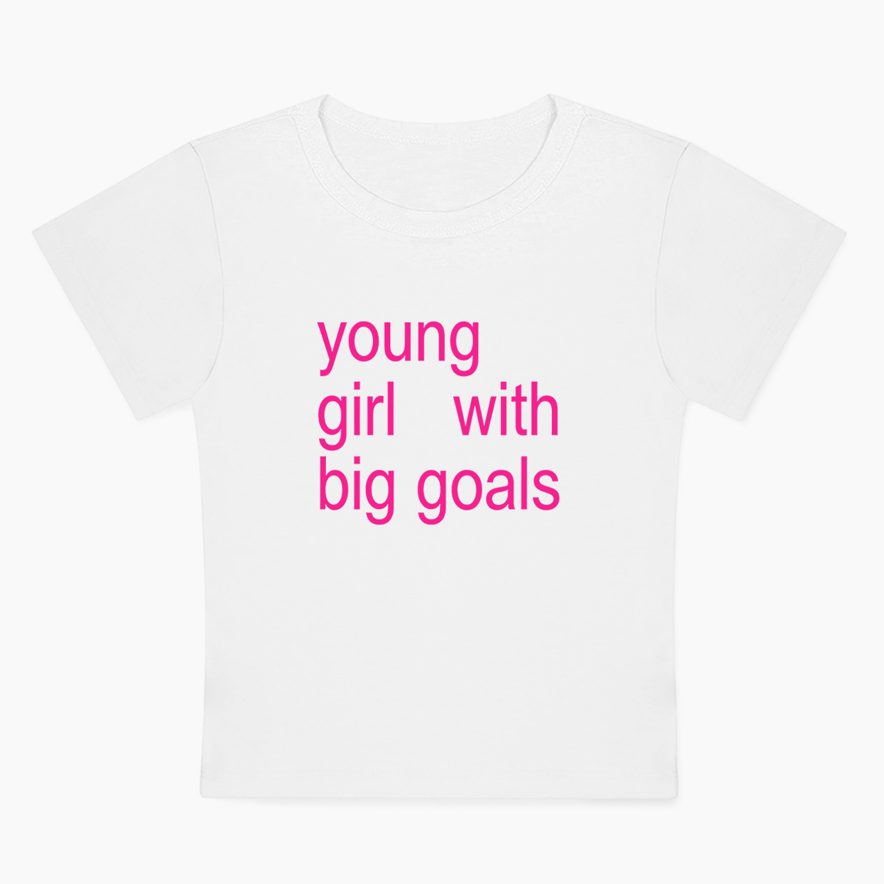 Young Girl With Big Goals Baby Tee