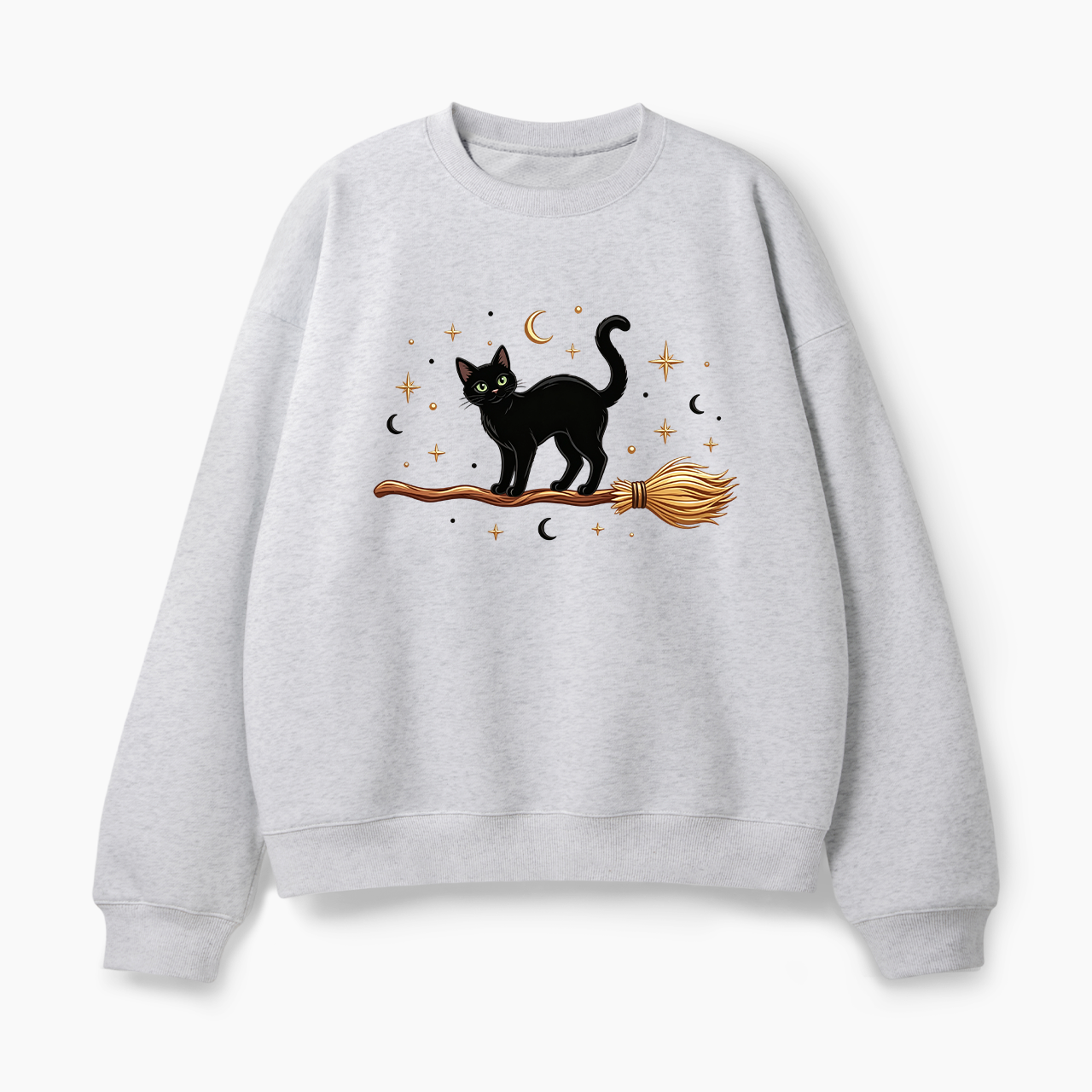 Black Cat Halloween Classic Sweatshirt