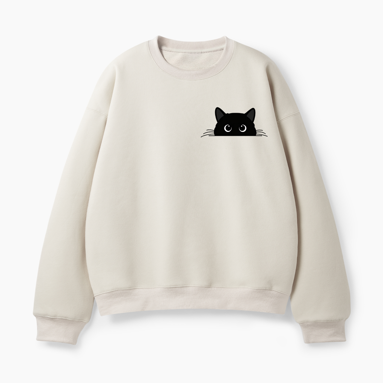 Cute Black Cat Halloween Classic Sweatshirt
