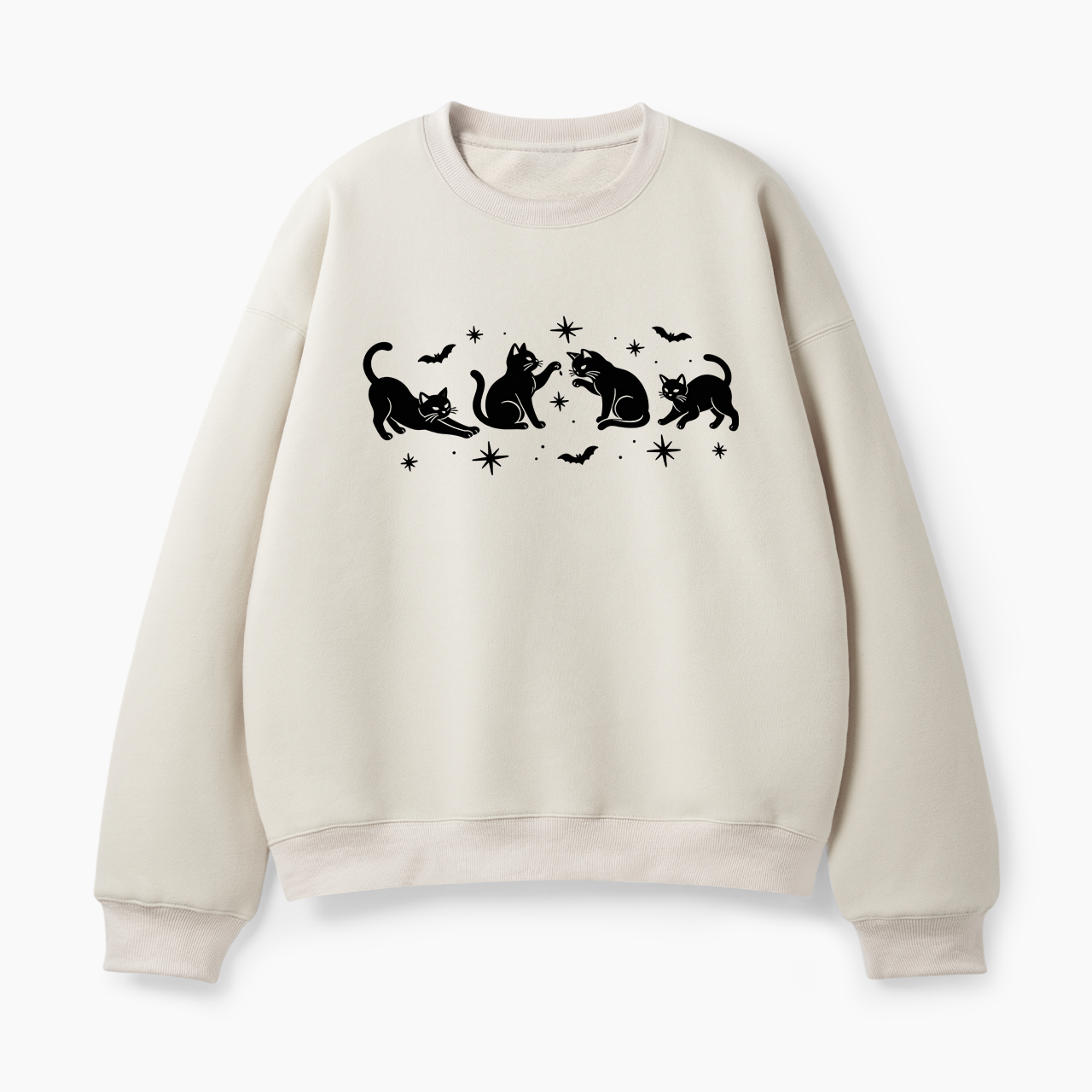 Black Cat Halloween Classic Sweatshirt
