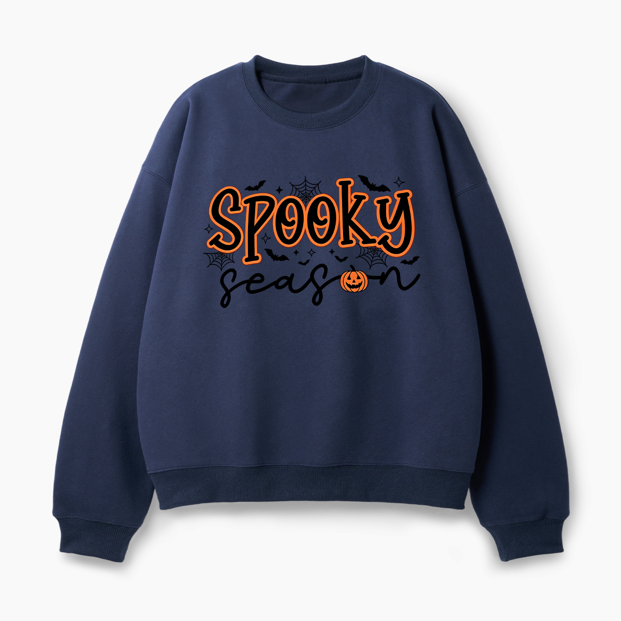 Ghost Pumpkin Spooky Season Halloween Classic Sweatshirt