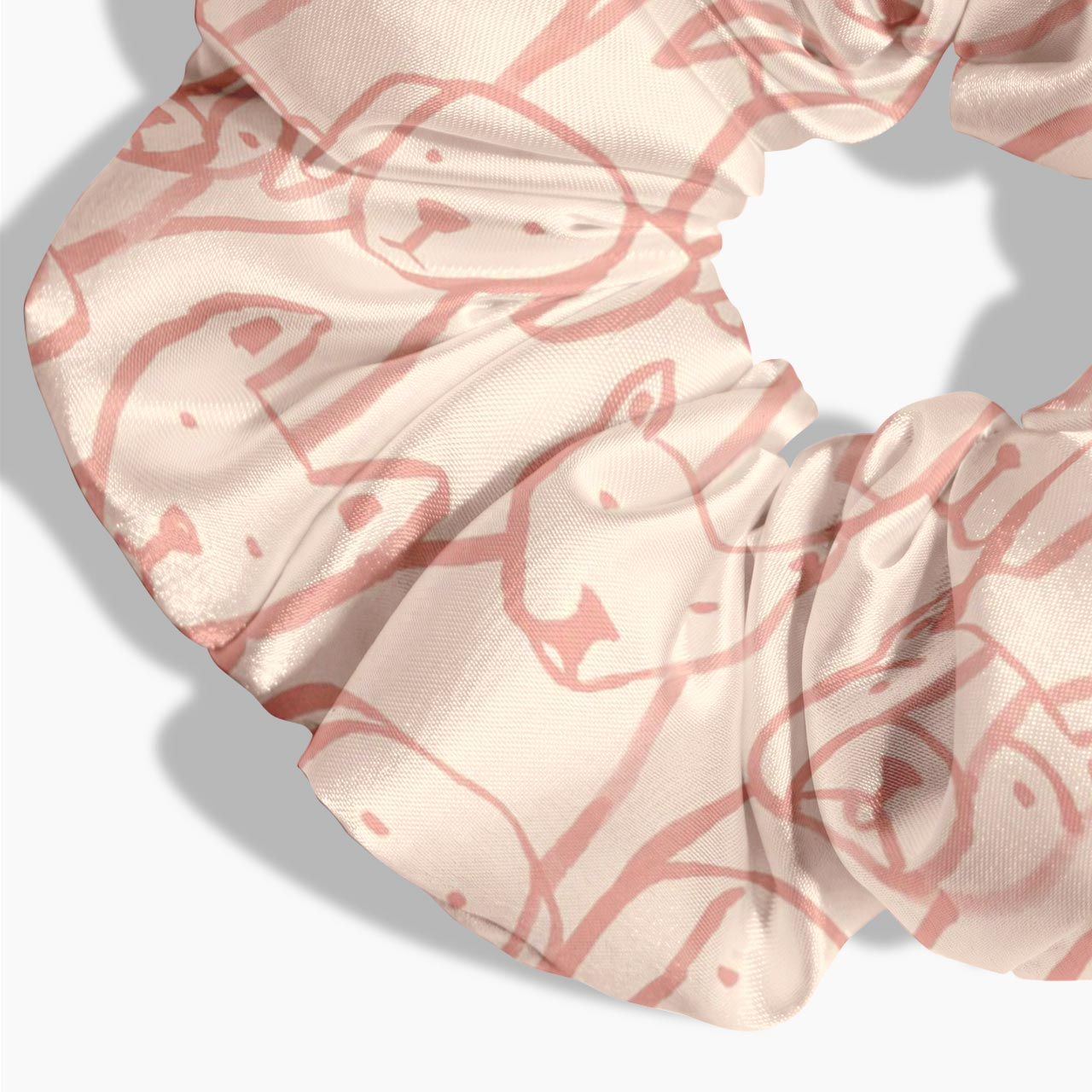 Hand-Drawn Dog Hair Scrunchie Jellypine