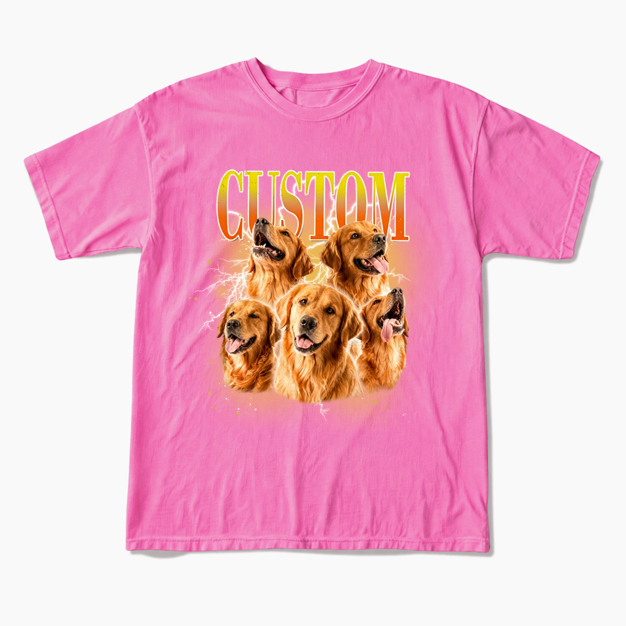 Personalized Vintage Pet Photo Name T Shirts