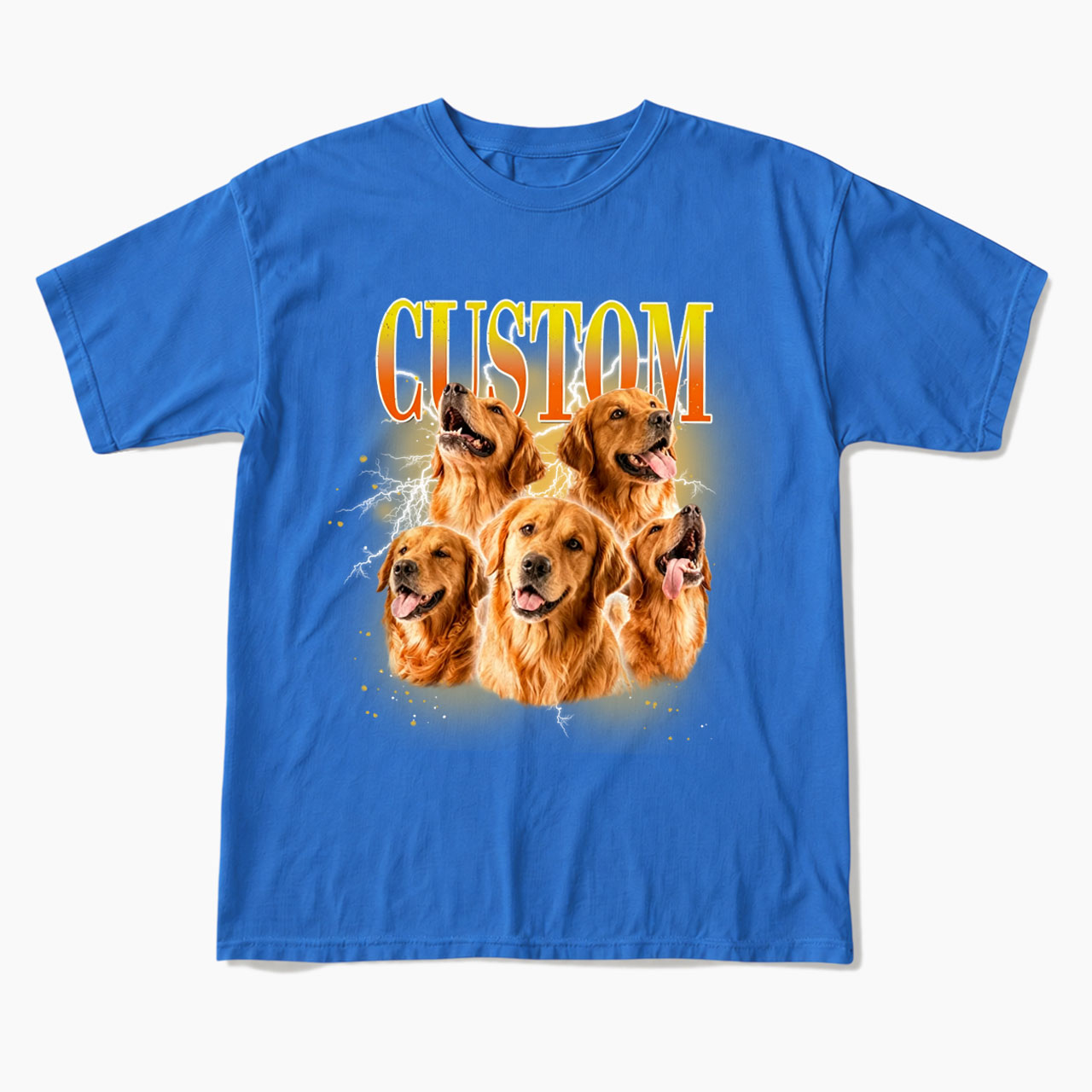 Personalized Vintage Pet Photo Name T Shirts