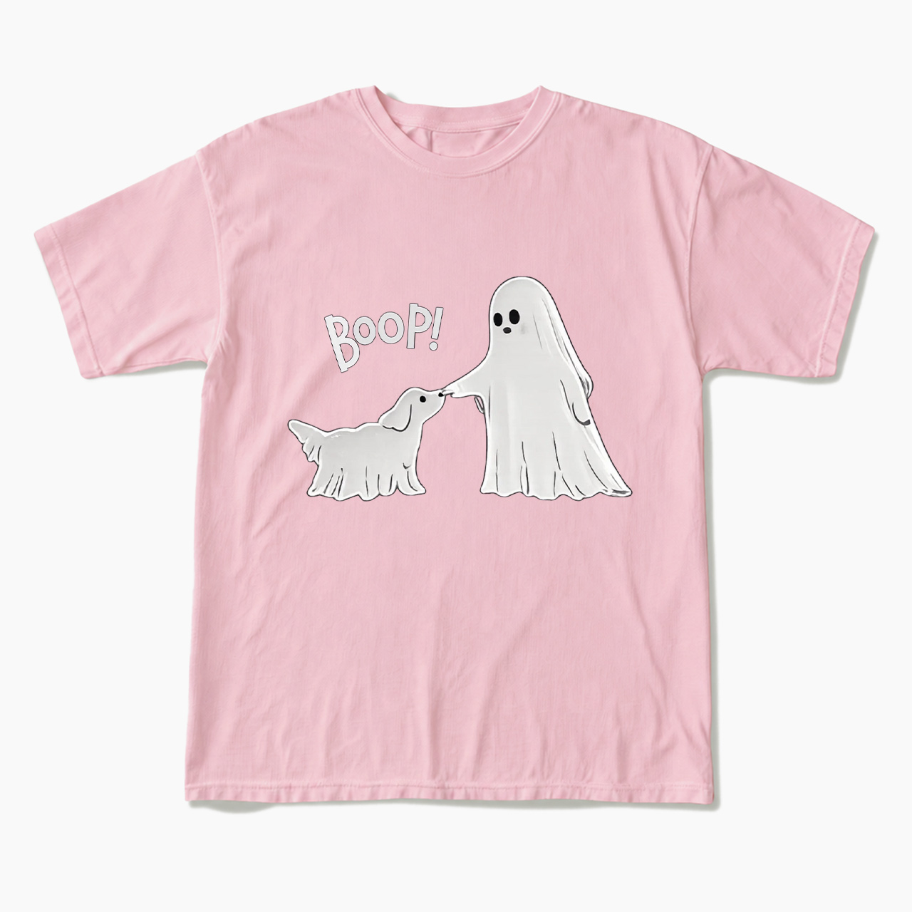 Boo-p Ghost Dog Halloween T Shirts