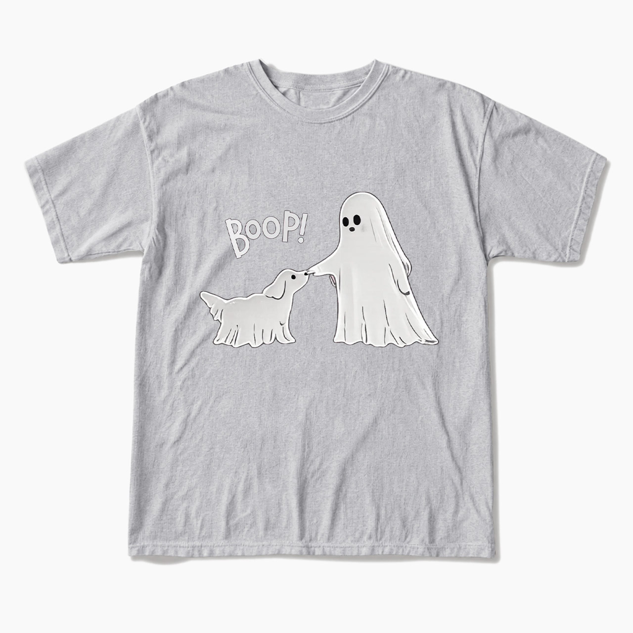 Boo-p Ghost Dog Halloween T Shirts