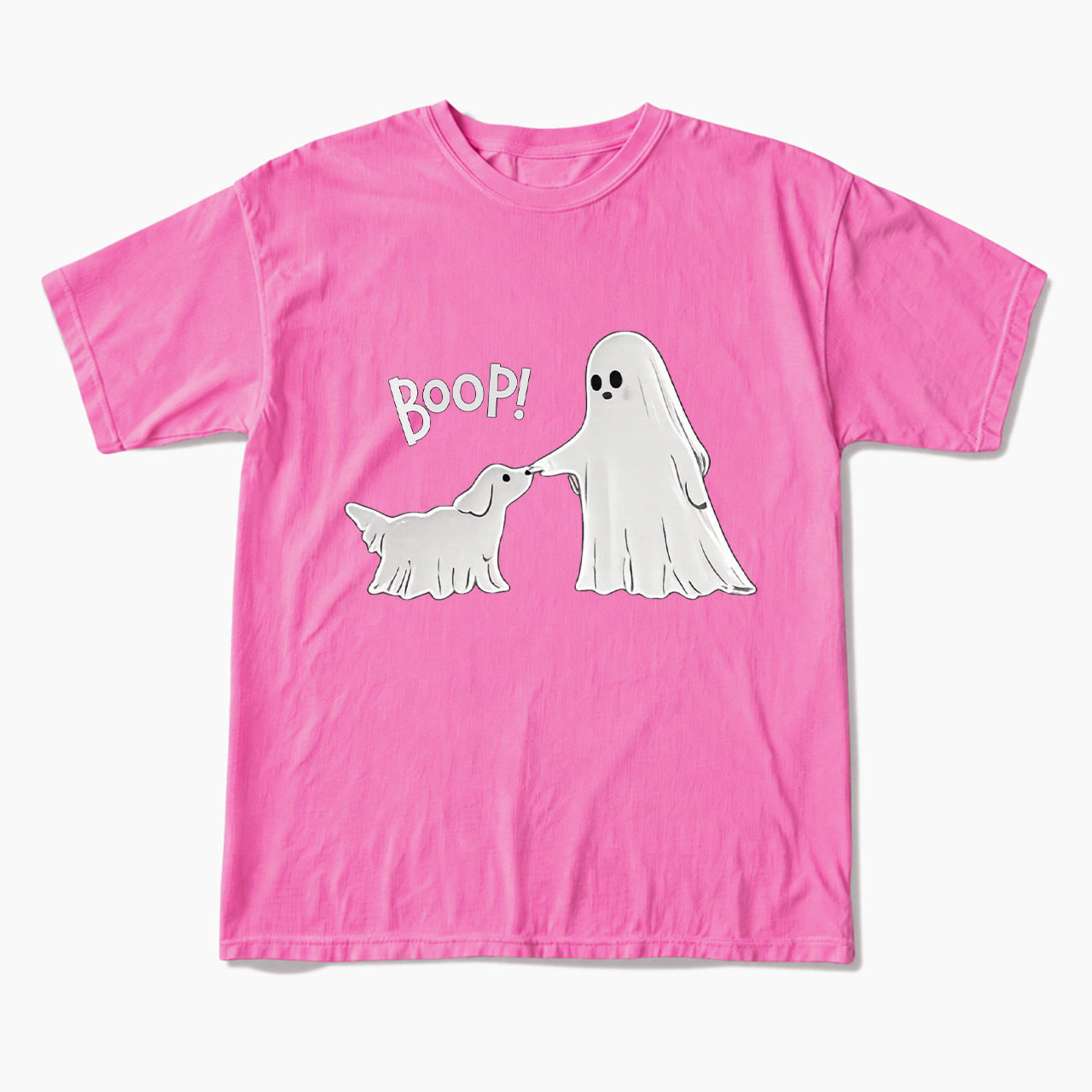 Boo-p Ghost Dog Halloween T Shirts