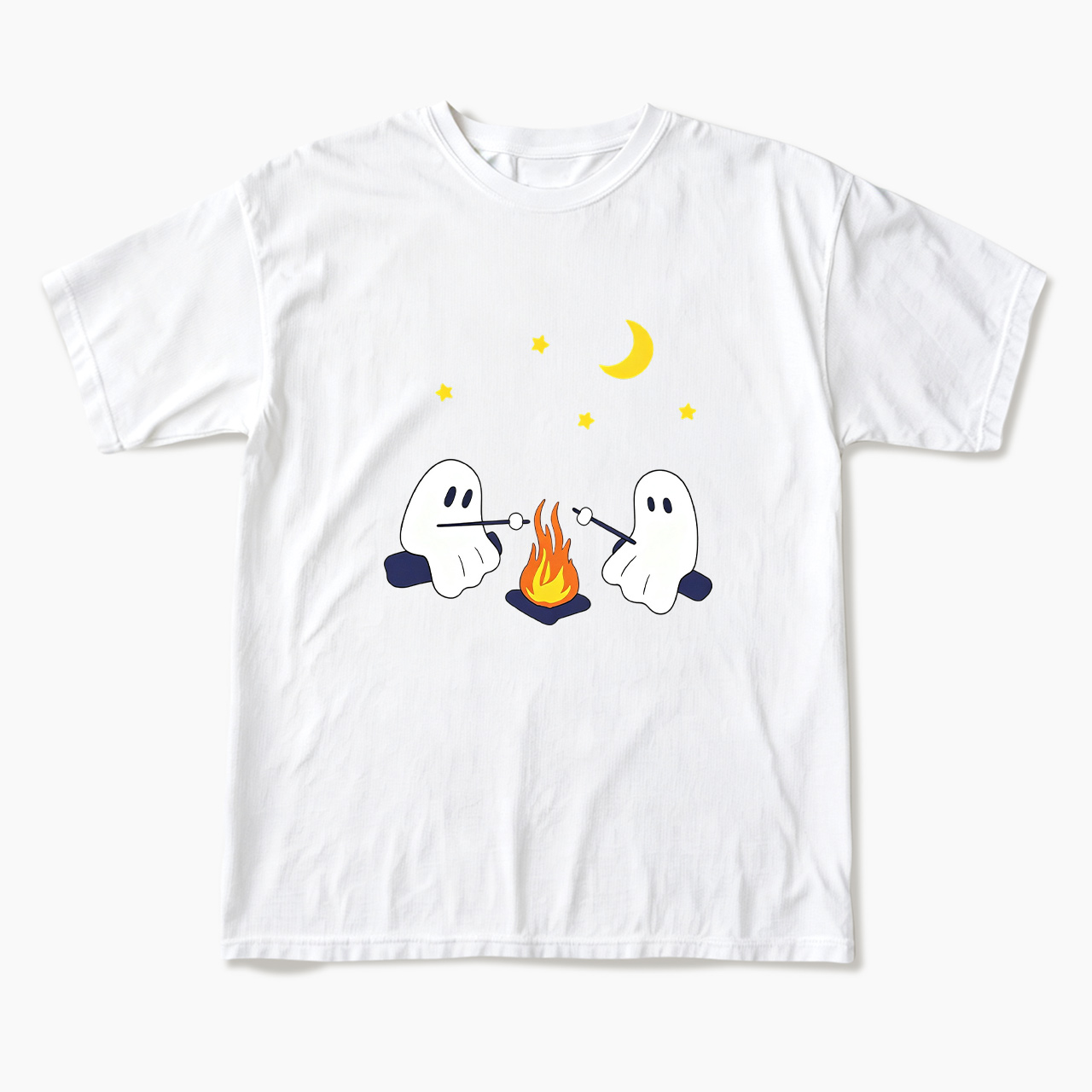 Ghosts Camping Halloween T Shirts