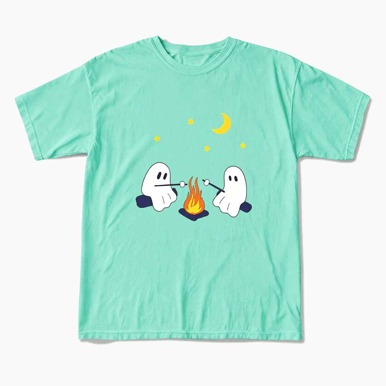 Ghosts Camping Halloween T Shirts