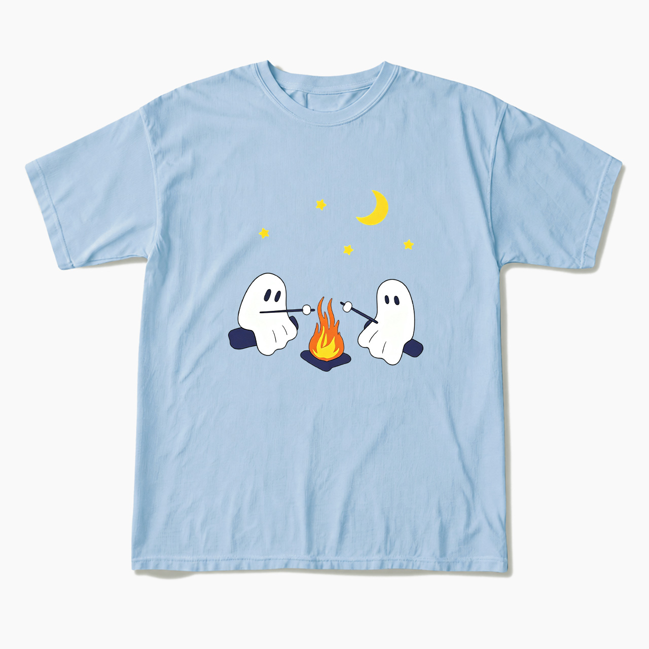 Ghosts Camping Halloween T Shirts