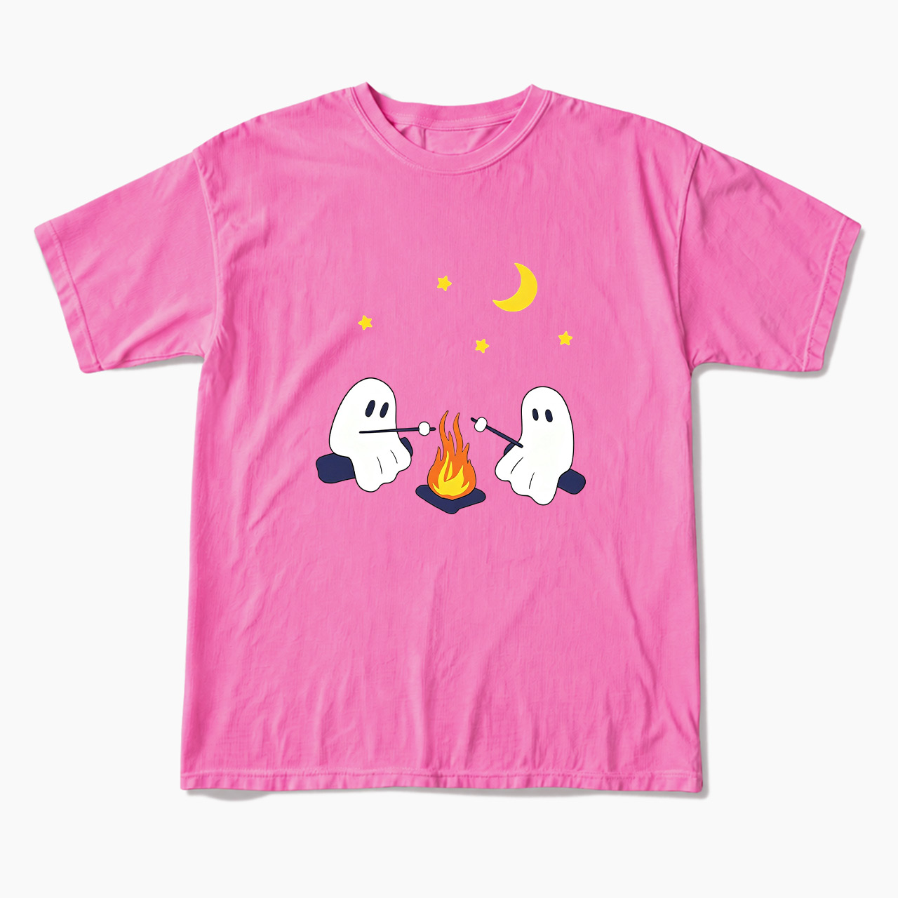 Ghosts Camping Halloween T Shirts