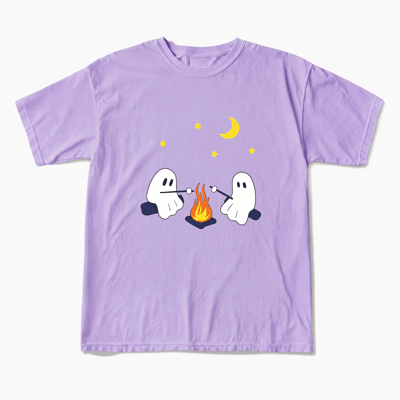 Ghosts Camping Halloween T Shirts