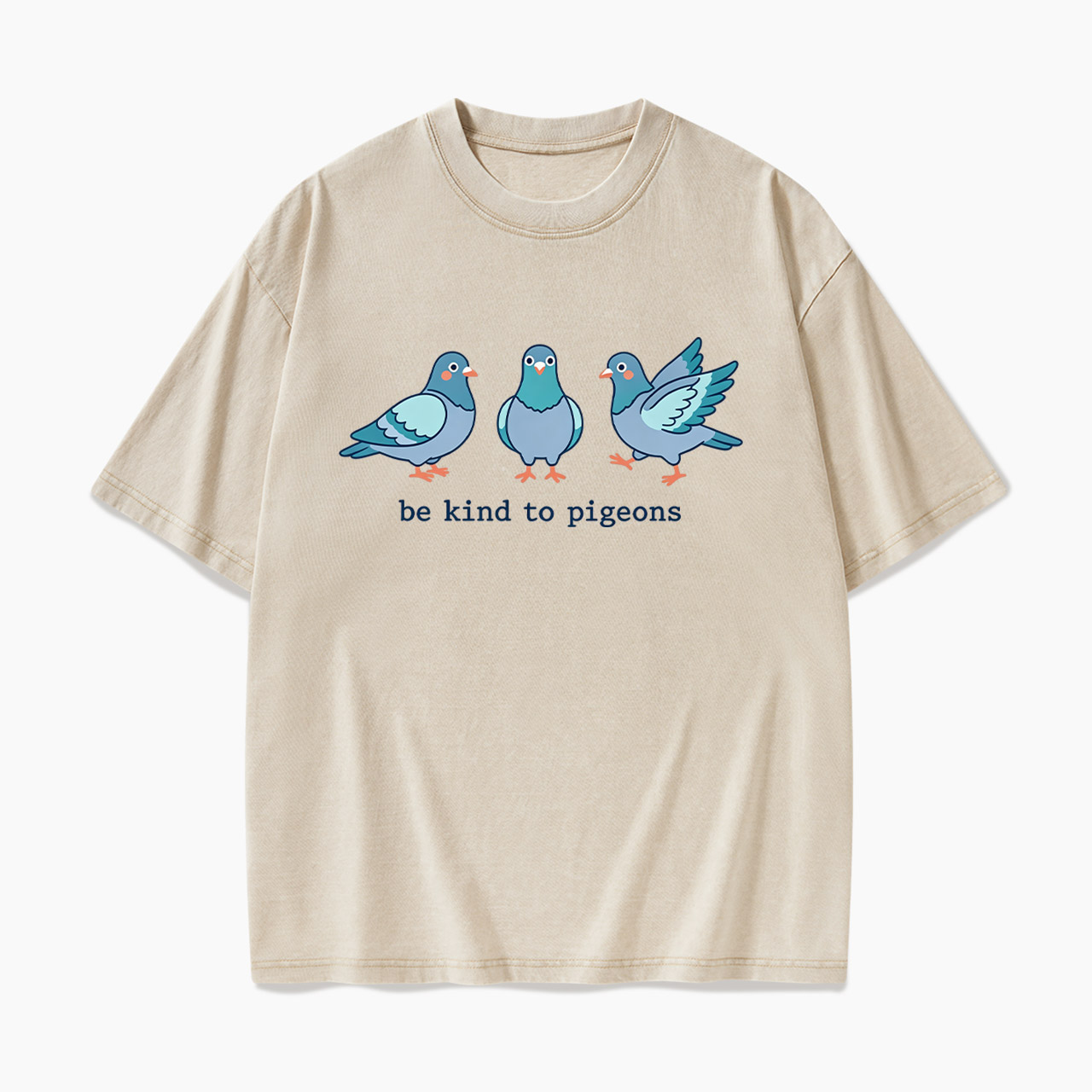 Be Kind to Pigeons Washed Tees