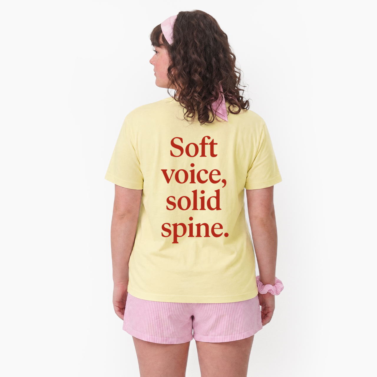 Soft Voice Solid Spine Two Sides T Shirts