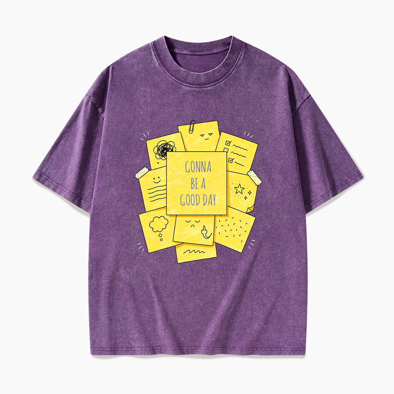 Personalized Sticky Note Washed Tees
