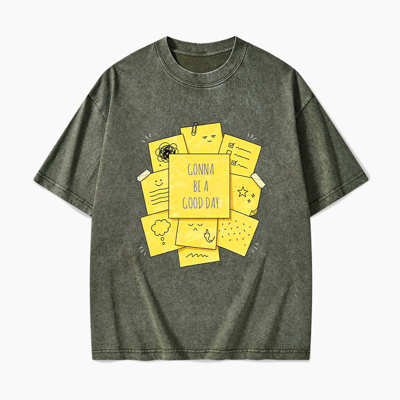Personalized Sticky Note Washed Tees