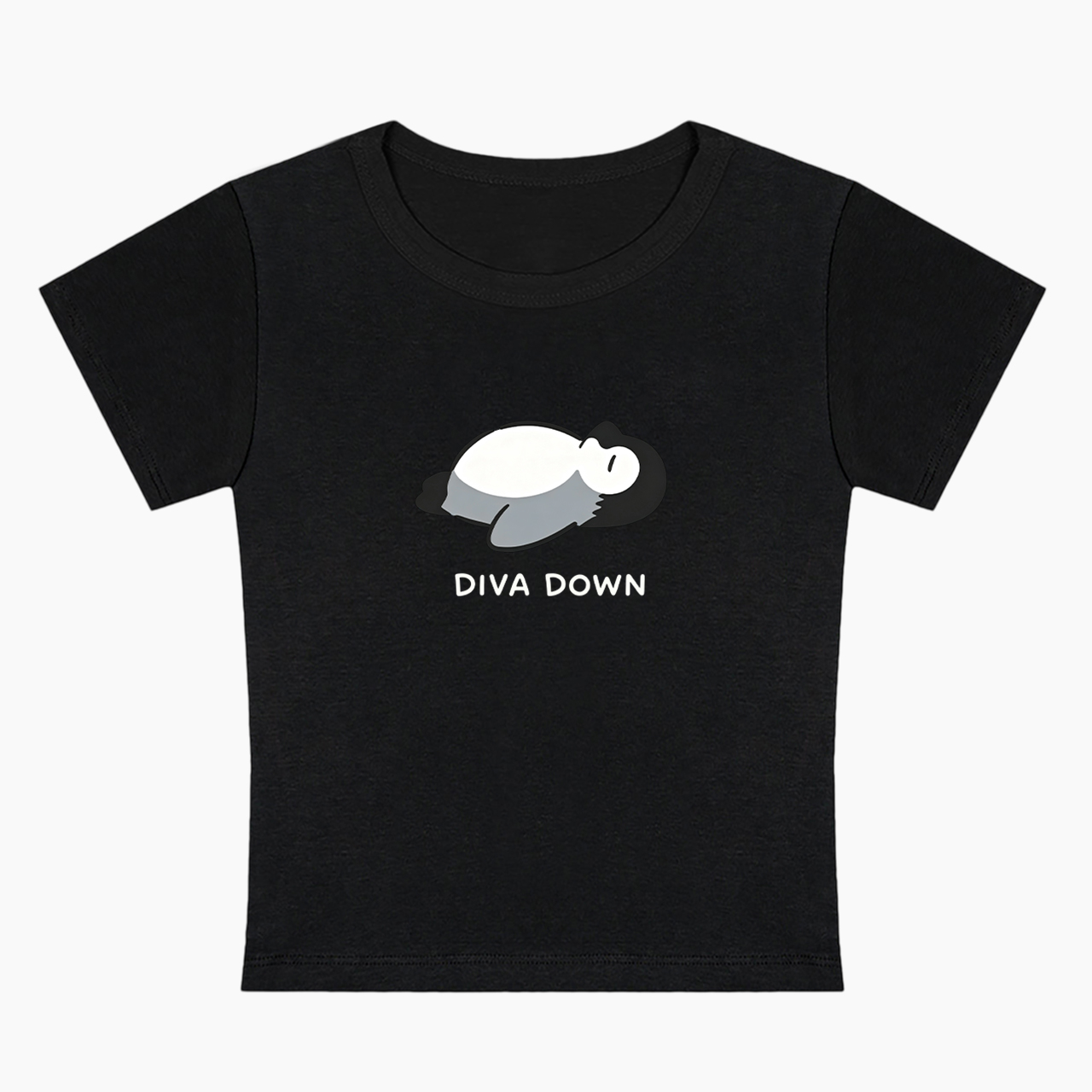 Diva Down Penguin Baby Tee