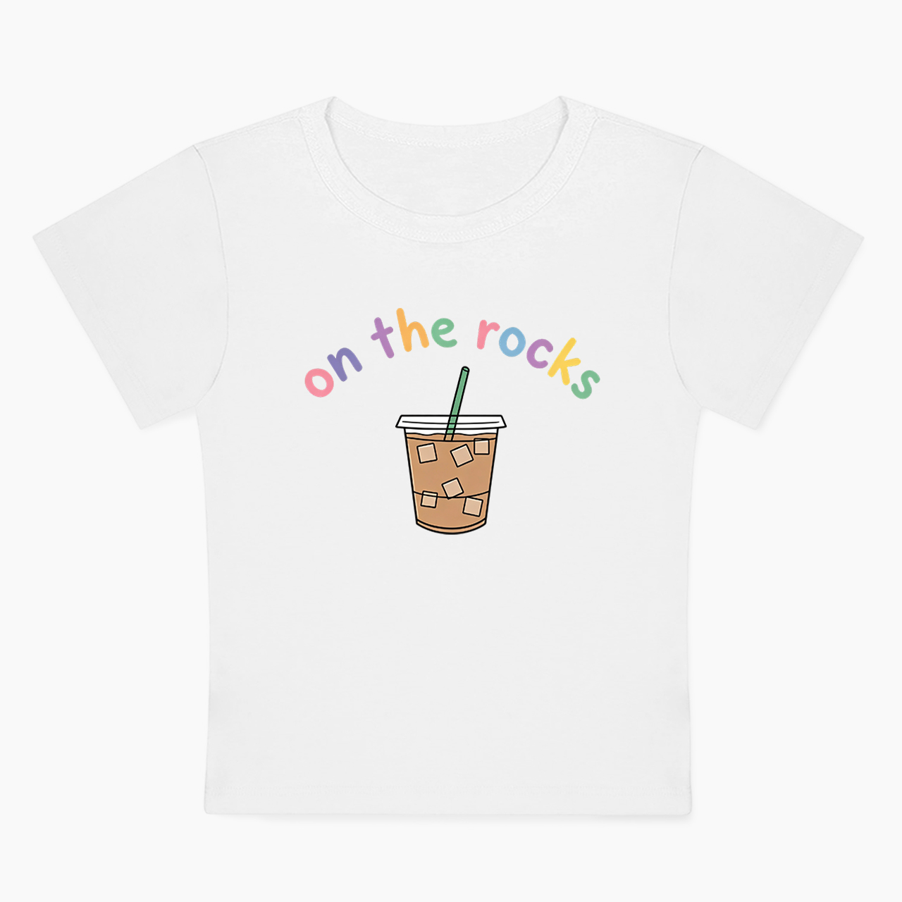On The Rocks Iced Coffee Baby Tee
