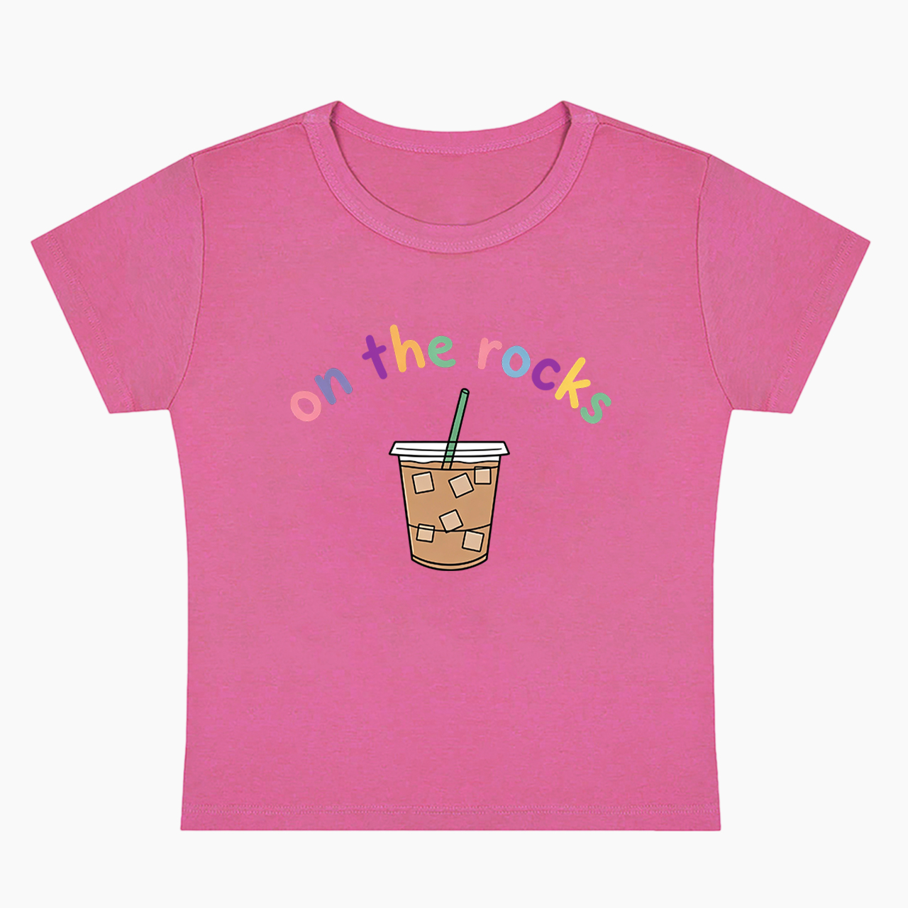 On The Rocks Iced Coffee Baby Tee