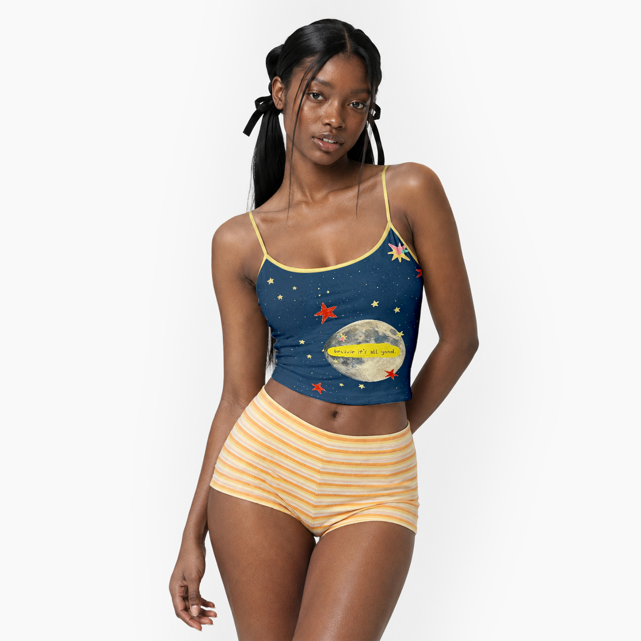 Because It's All Good Spaghetti Strap Top