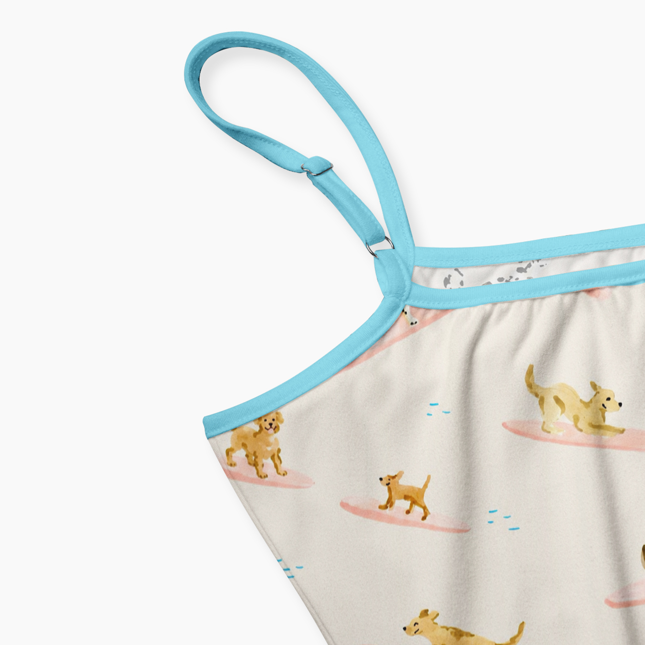 Surfing Puppy Spaghetti Strap Top