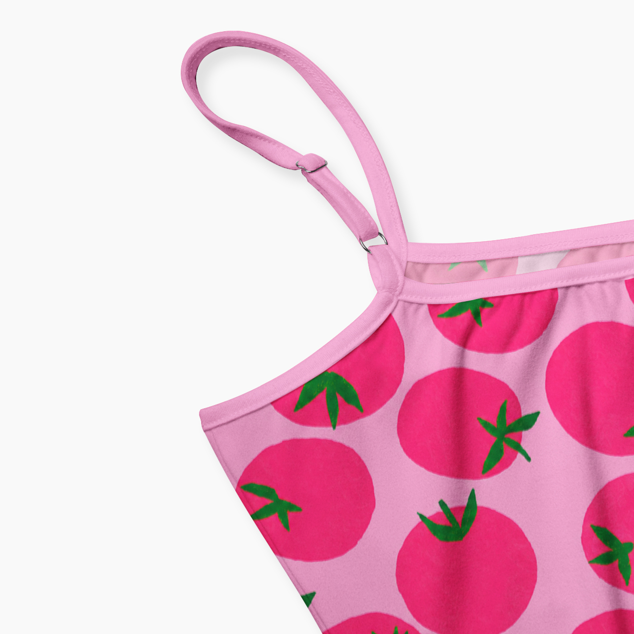 Hot Pink Tomato Spaghetti Strap Top
