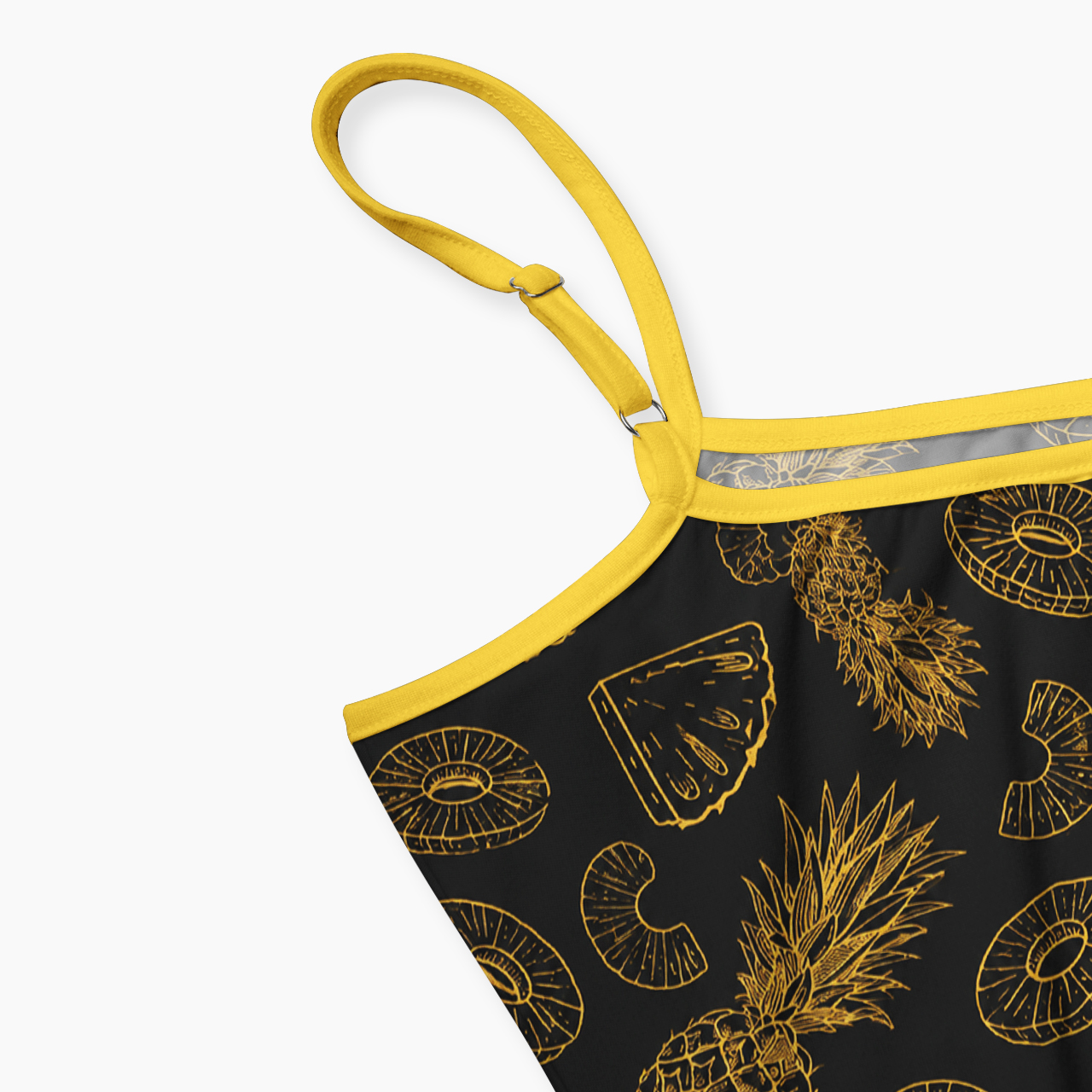 Midnight Pineapple Spaghetti Strap Top