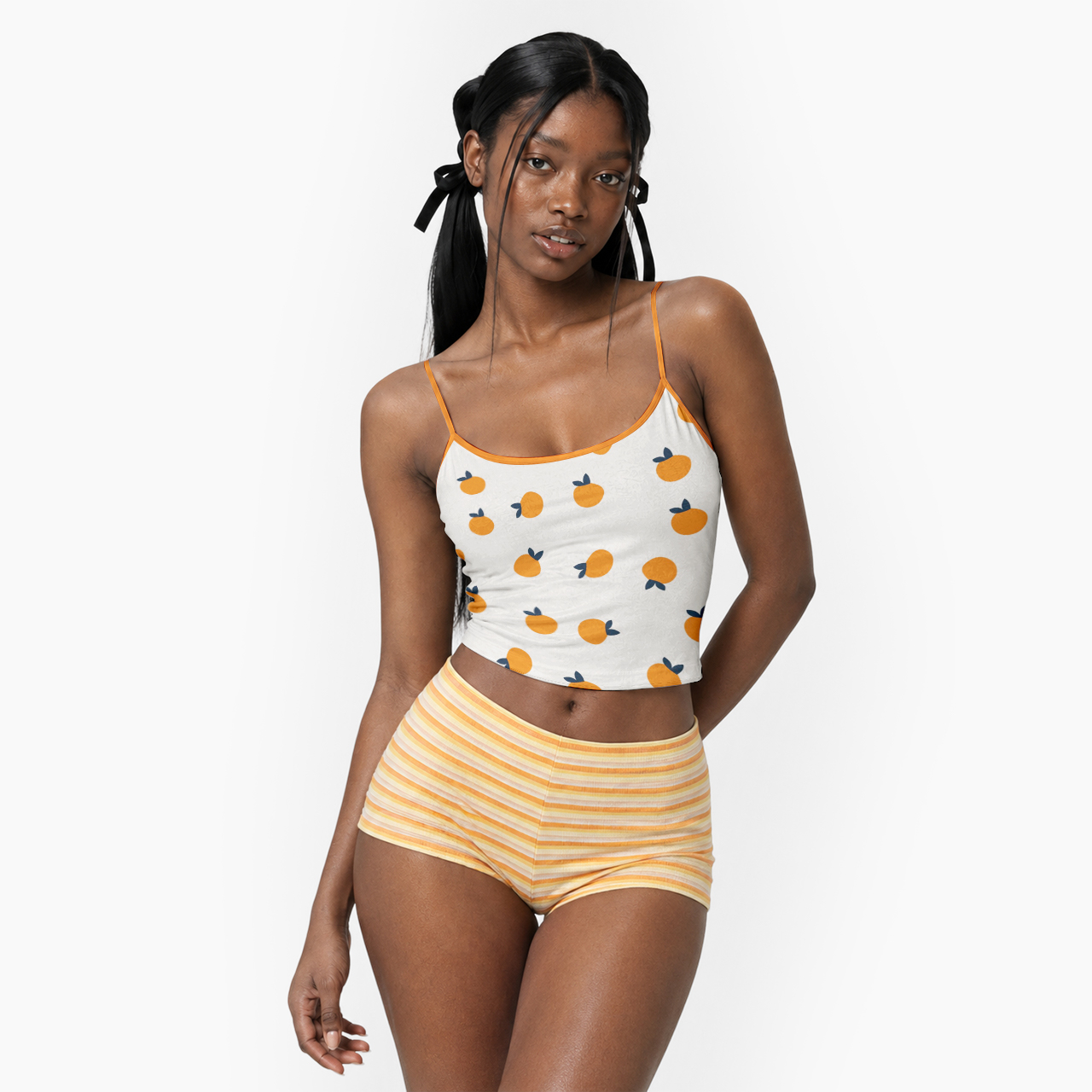 Orange Spaghetti Strap Top