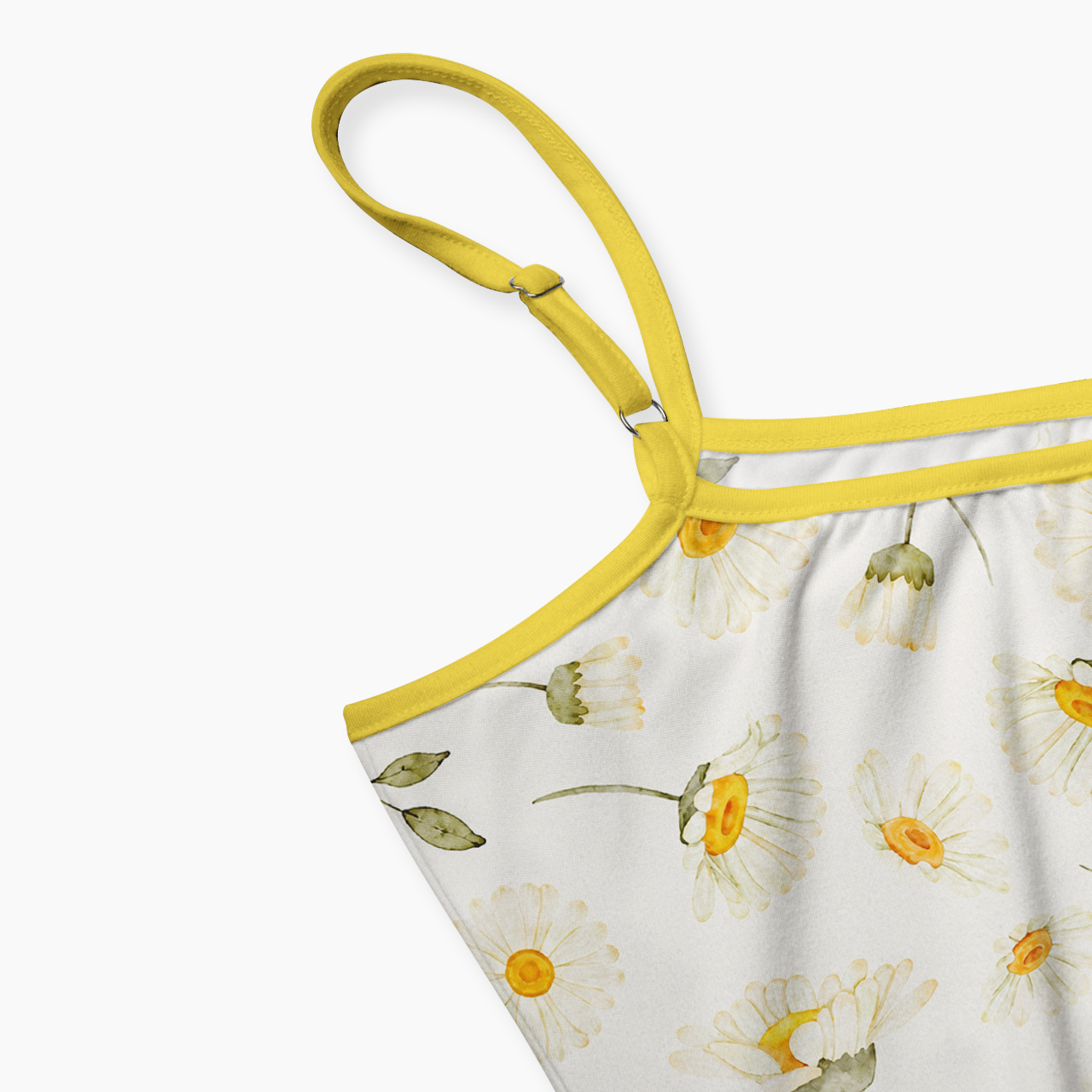 Sunny Watercolor Daisy Spaghetti Strap Top