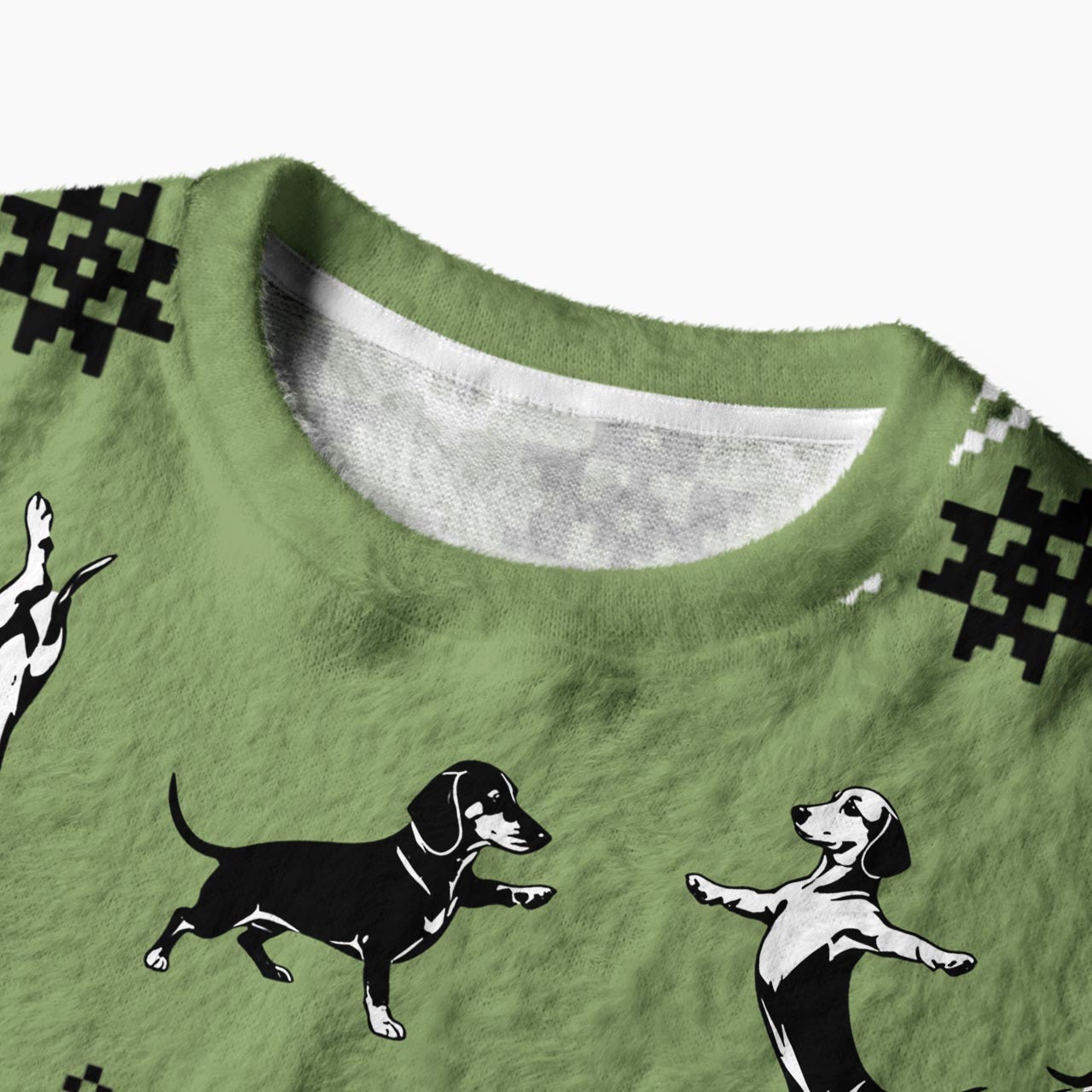 Yoga Dachshunds Mohair Sweatshirts