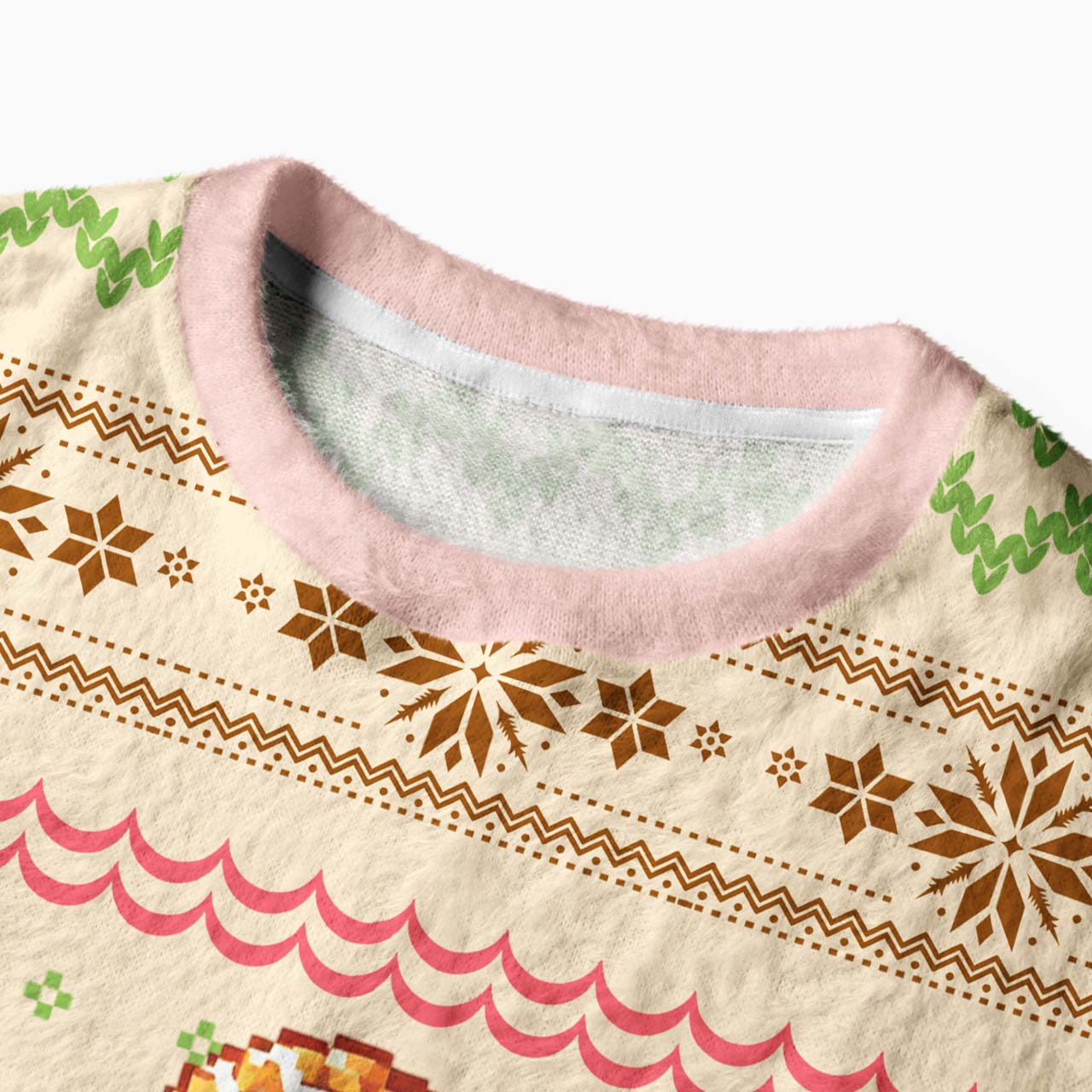 Distracted Gingerbread Man Christmas Mohair Sweatshirts