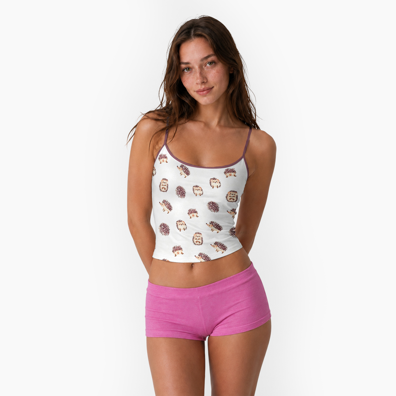 Tiny Hedgehog Spaghetti Strap Top