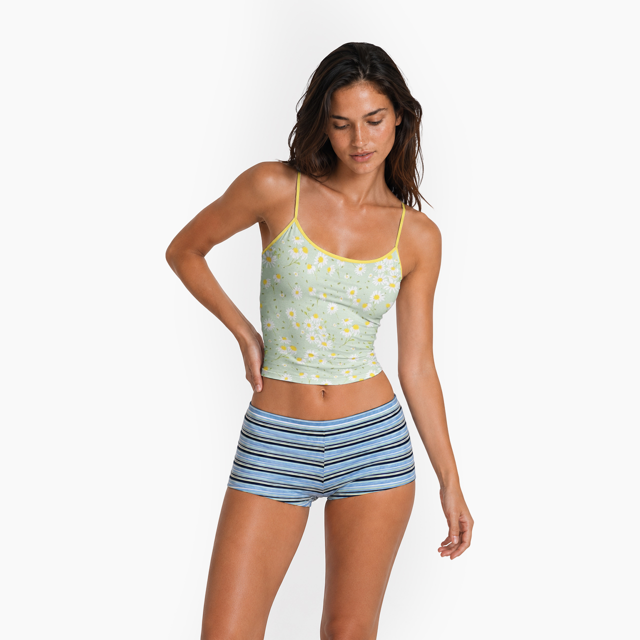Spring Daisy Spaghetti Strap Top