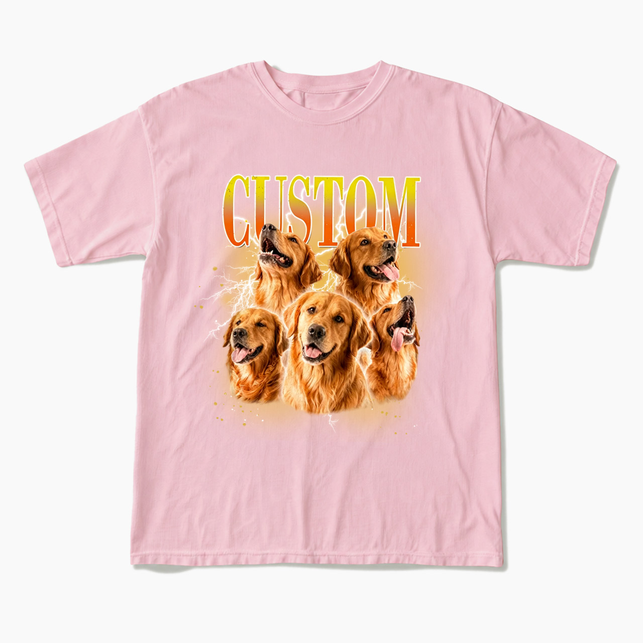 Personalized Vintage Pet Photo Name T Shirts
