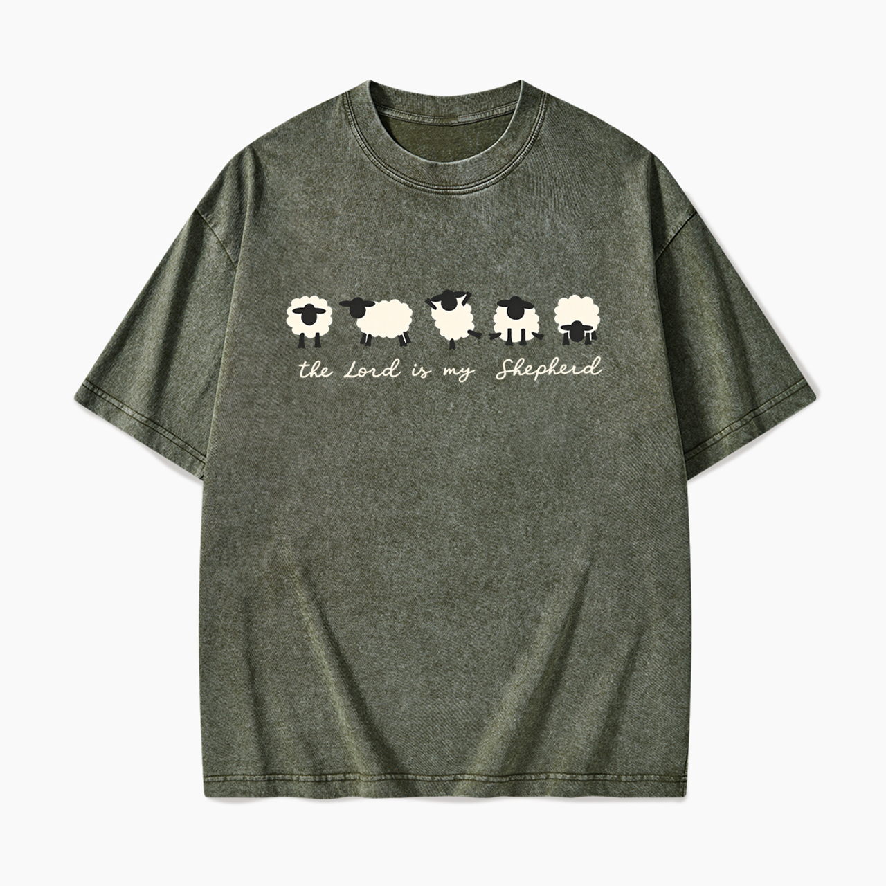 The Lord Is My Shepherd Washed Tees