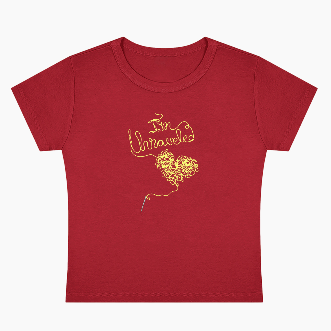 I'm Unraveled Baby Tee