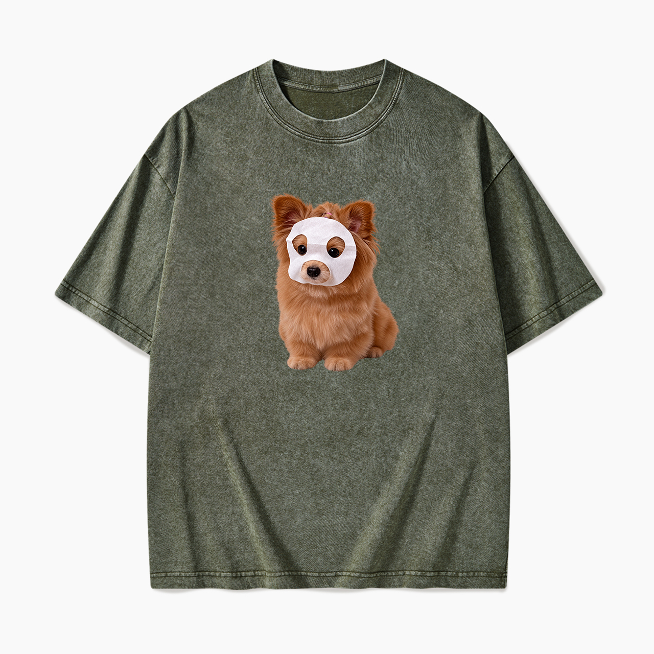 Puppy Mask Washed Tees
