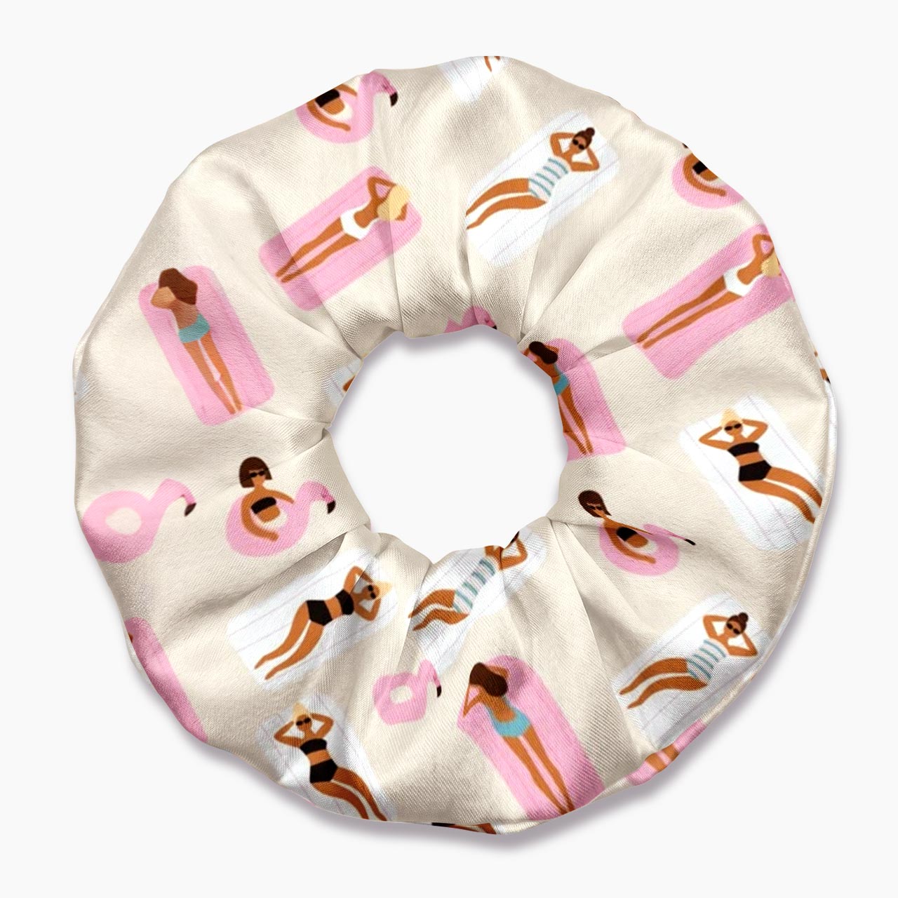 Summer Poolside Girls Hair Scrunchie Jellypine