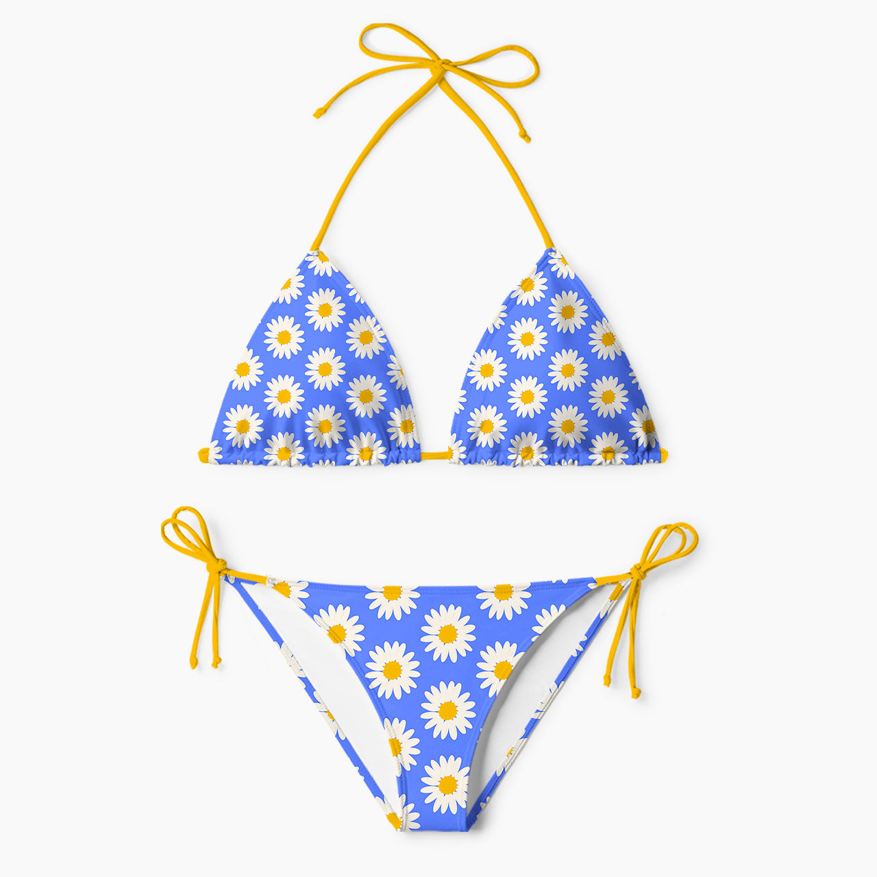 Blue Sky Daisy Bikini Sets