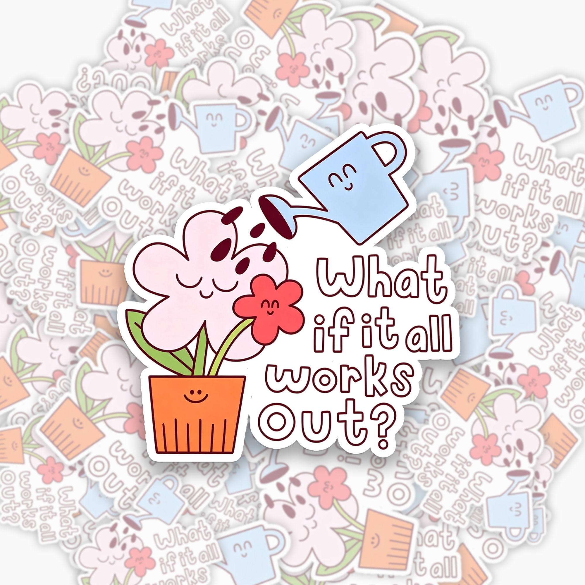 What If It All Works Out Sticker Jellypine