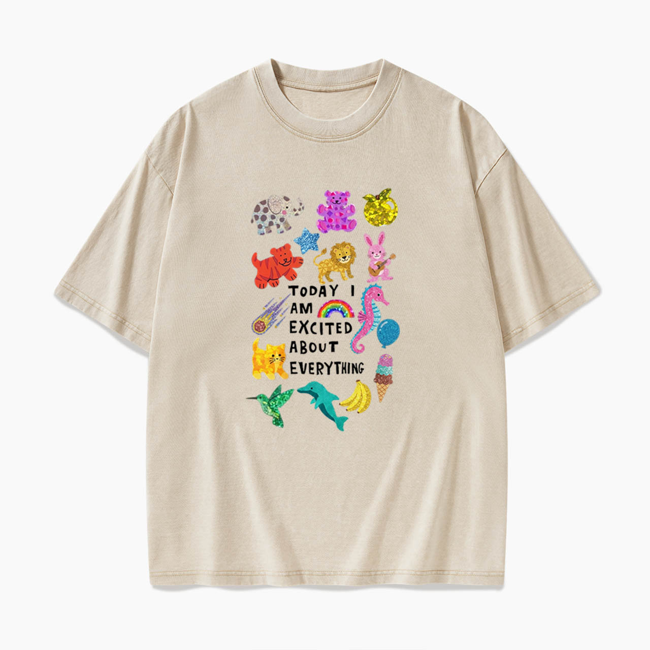 Today I Am Excited About Everything Washed Tees