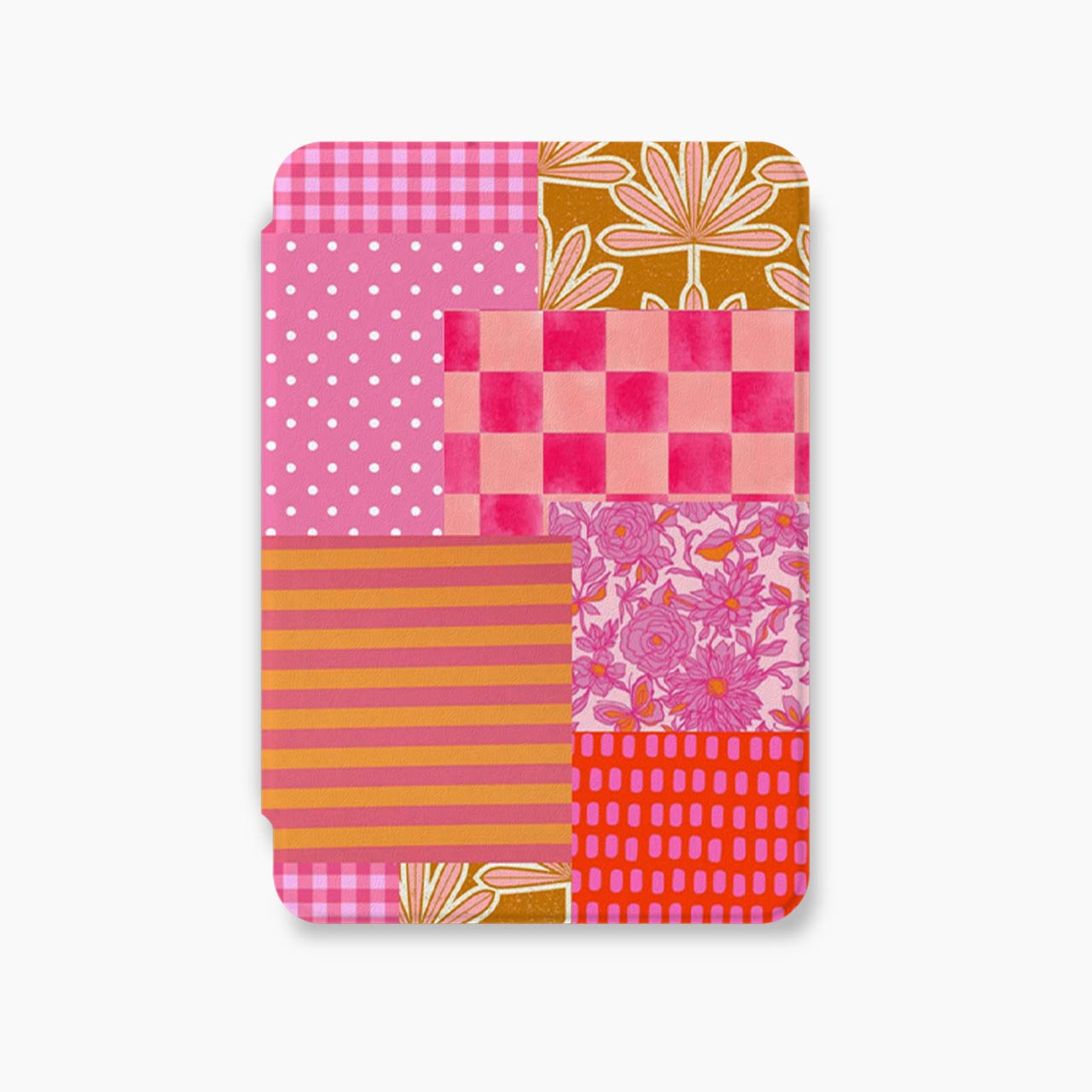 Pink Citrus Garden Blue Gingham Citrus Day Kindle Case