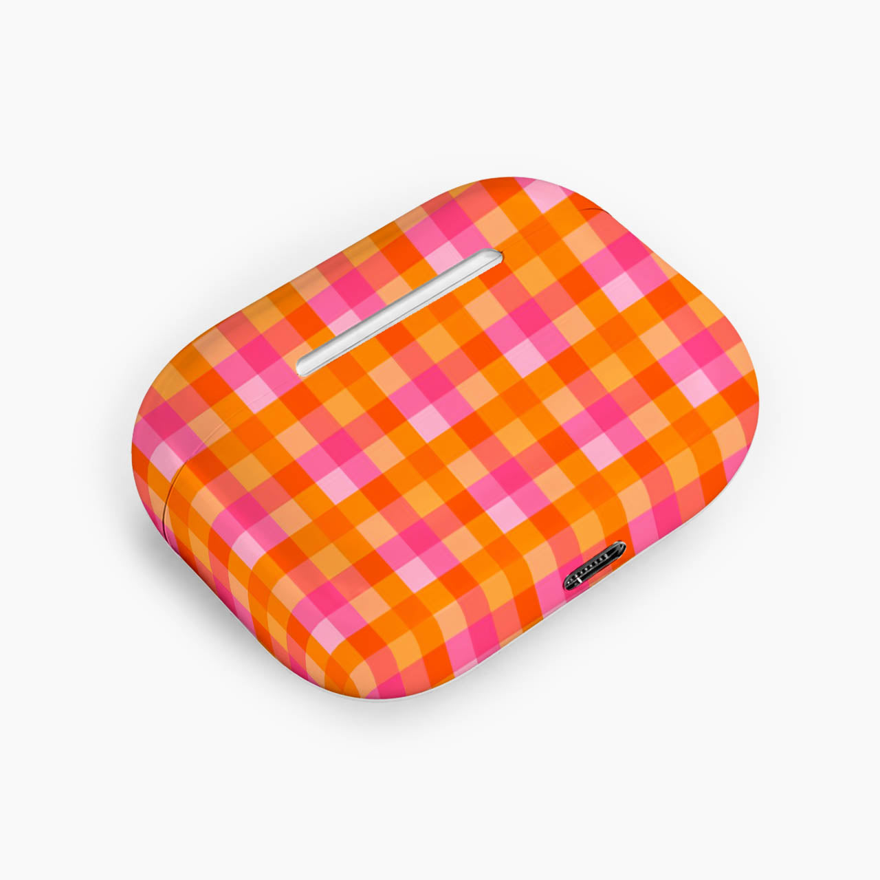 Sunset Picnic Gingham Earphone Case