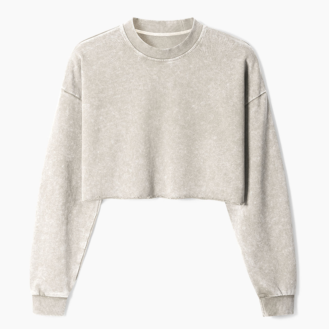 Crop Washed Sweatshirts Jellypine