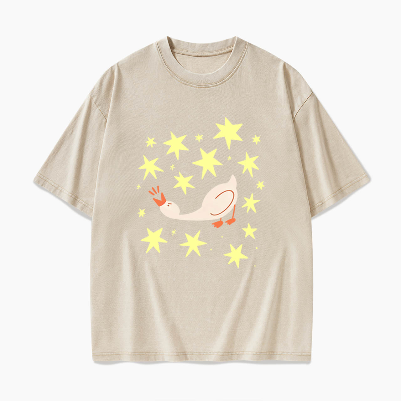 Cute Angry Goose Washed Tees
