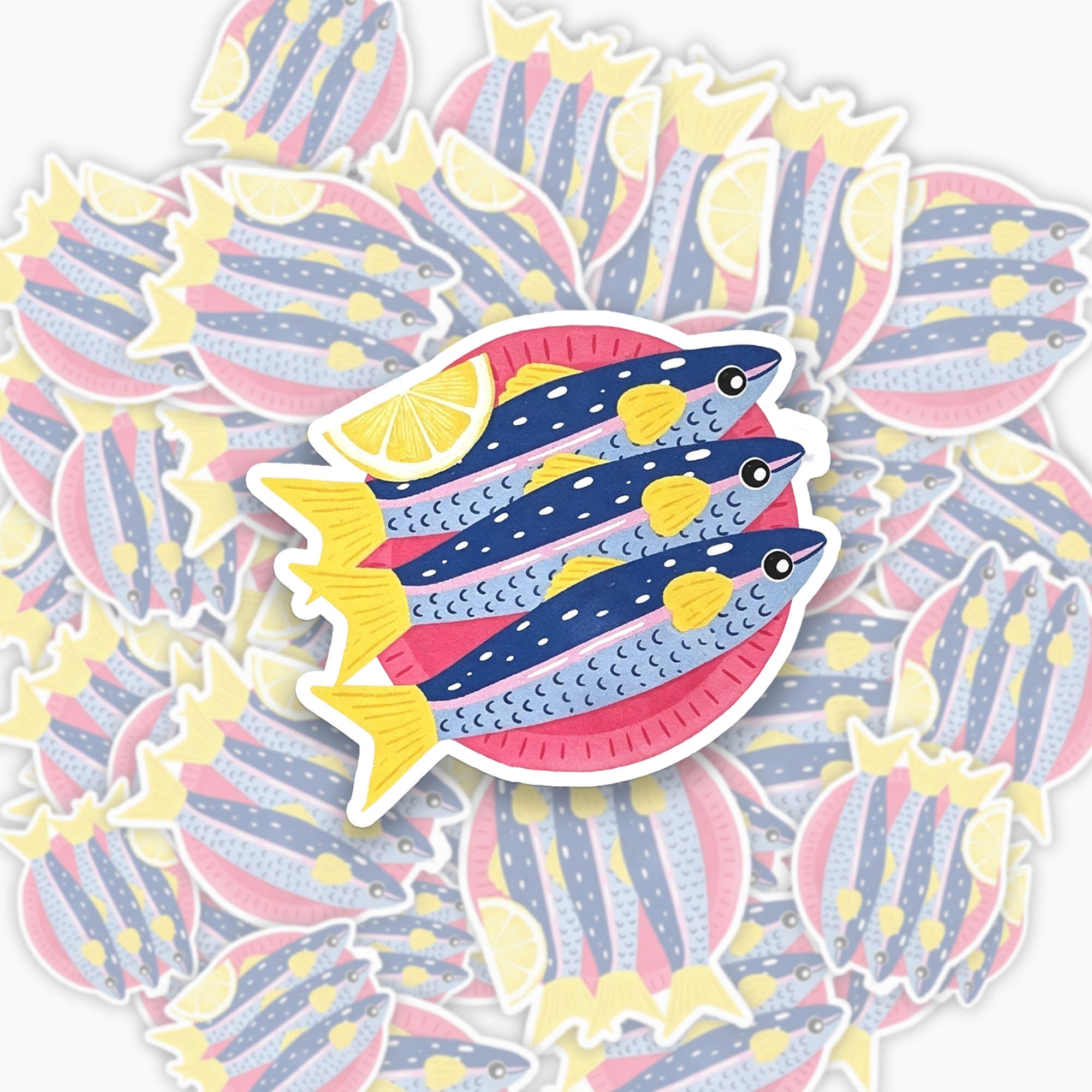 Jellypine Mediterranean Seafood Sticker Of 14
